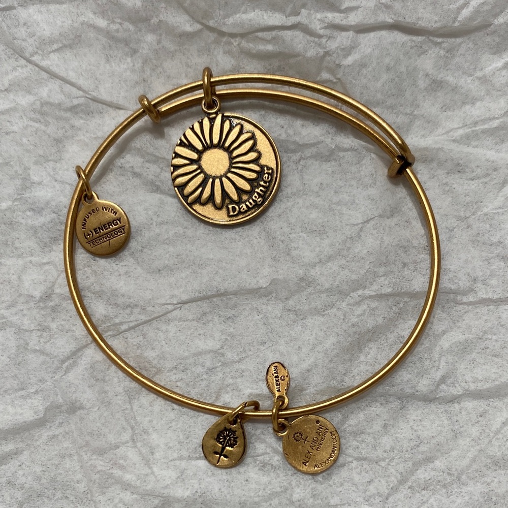Alex and Ani Daughter daisy wire bangle